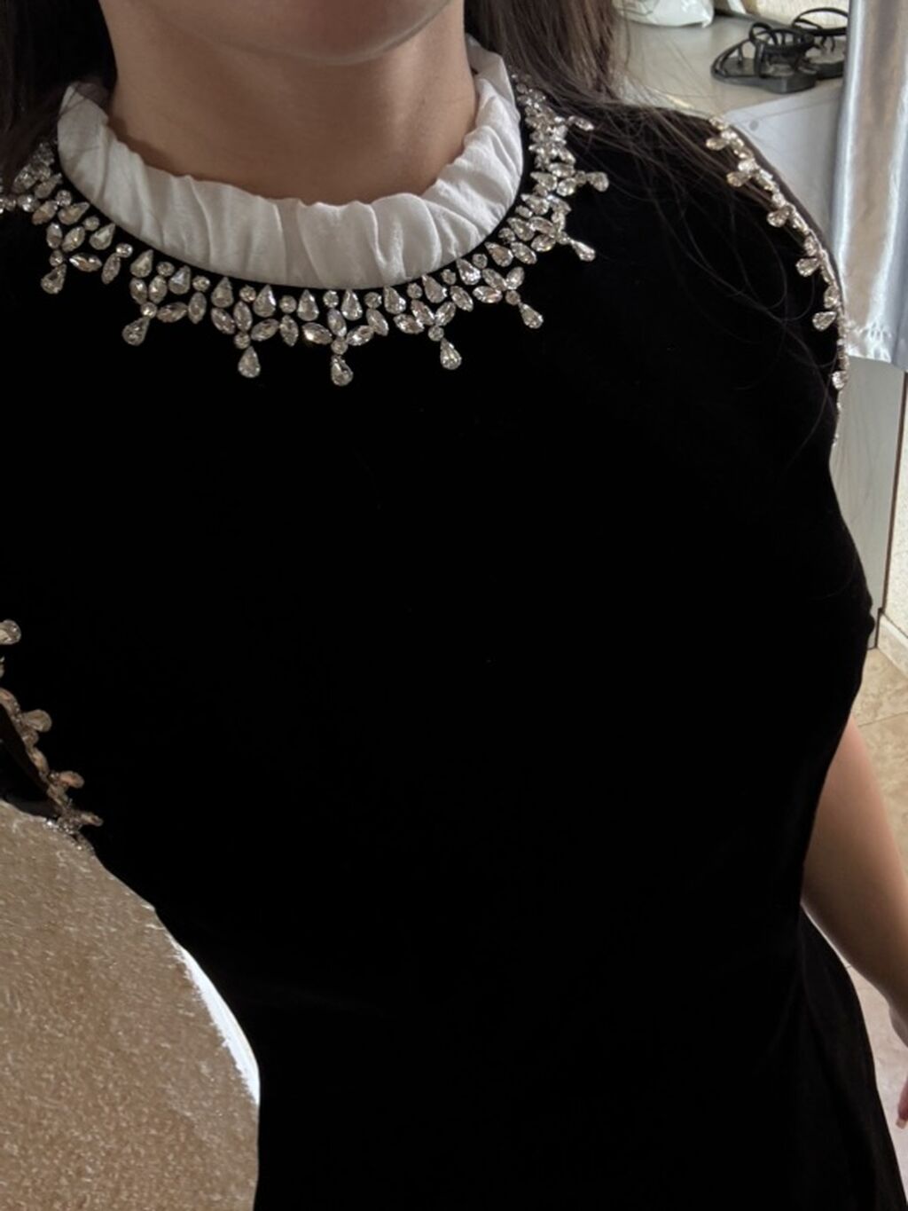 Qadın gecə/qala donu - Model: qolsuz, mini/əzraq dizüstü kəsim — Şəxsi əşyalar, Bakı (2)
