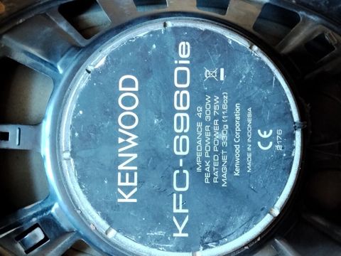 Kenwood KFC-6960ie avtomobil akustikası — 6x9 düym oval koaksial — Bakı