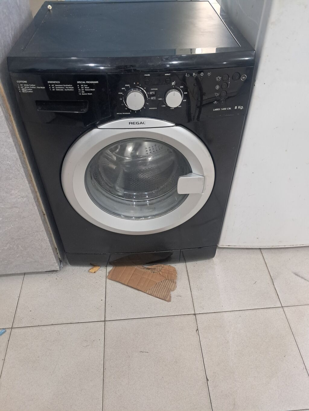 Regal Lares 1400 CB, 8 kq ön yükləməli paltaryuyan - Tutum: 8 kq — Paltaryuyan maşınlar, Neftçala (2)