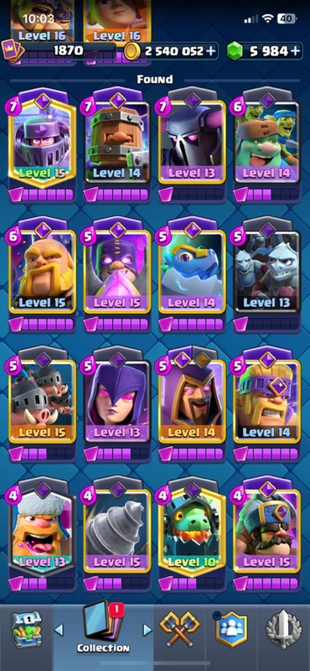 Məhsul: Clash Royale oyun hesabı Xüsusiyyətlər: - Kral Səviyyəsi: 16 — Oyun dəstləri, Bakı (3)