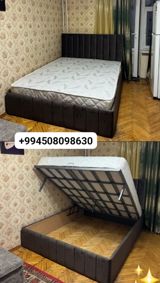 Yeni, İkinəfərlik çarpayı, Bazalı, Matras ilə, Siyirməsiz, Azərbaycan — Мебель