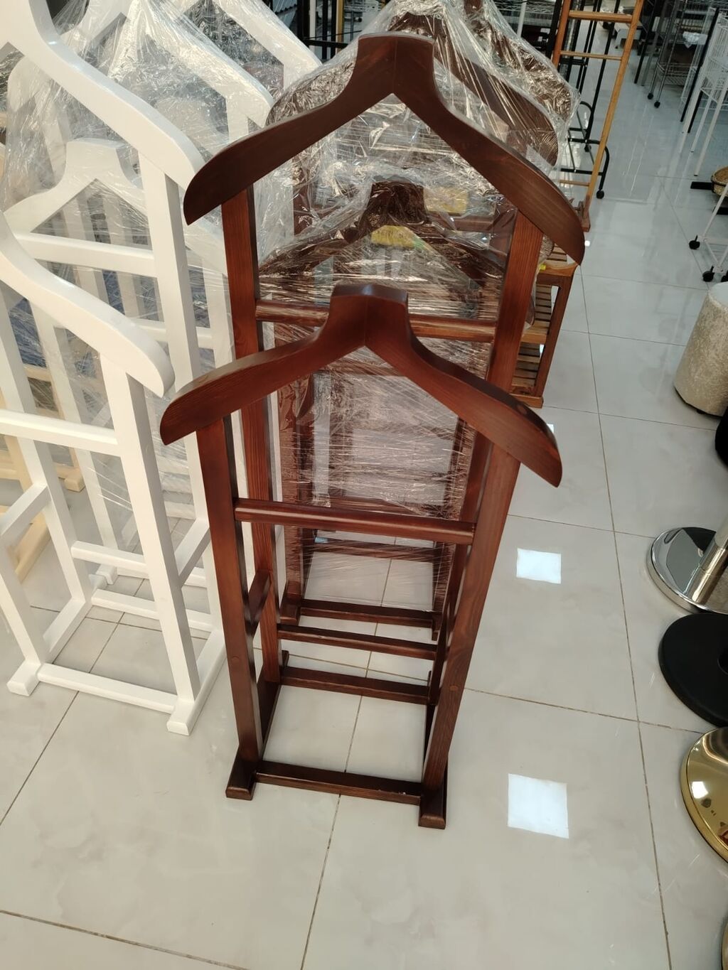 Taxta geyim asılqanı – valet stendi - Material: bərk ağac (taxta — Mebel, Digah (9)
