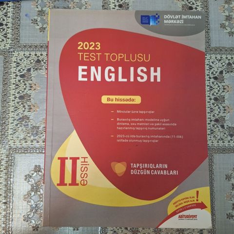 İngilis dili Dim 2023 test toplusu — Bakı