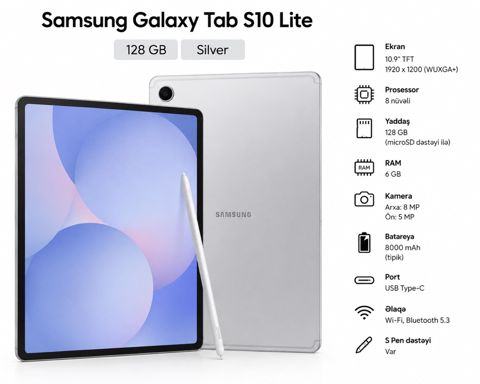 Samsung Galaxy Tab S10 Lite 128GB — Bakı