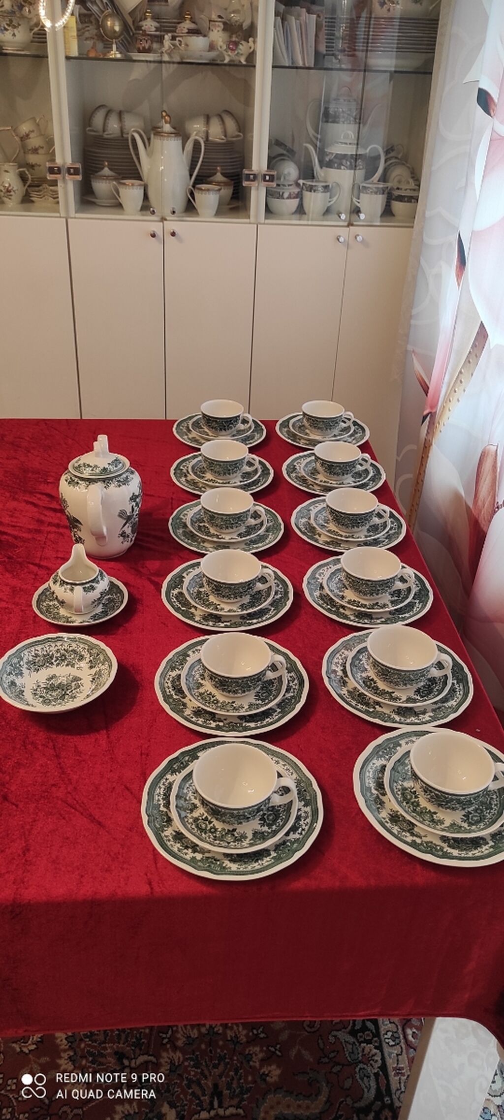 Çay dəsti, rəng - Yaşıl, Farfor, Villeroy & Boch, Almaniya — Mallar, Bakı (4)