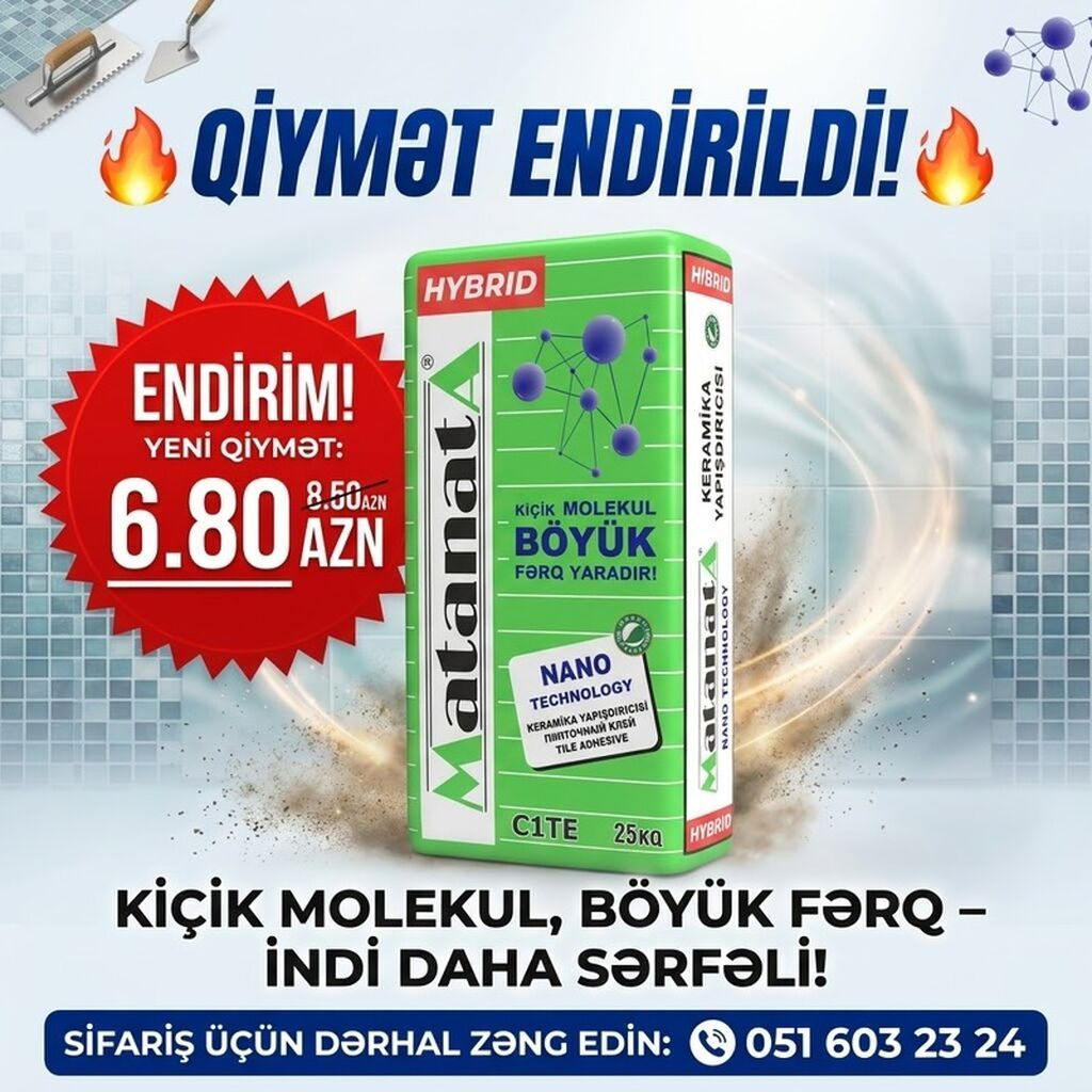 Norm Sement, A-klass, Kredit yoxdur, Ödənişli çatdırılma — Mallar, Bakı (2)