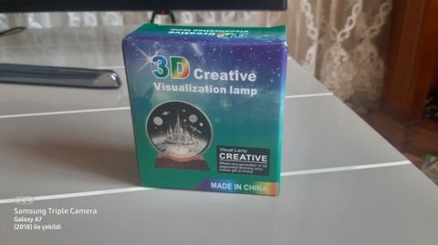 Məhsul: 3D Creative Visualization Lamp – BJK loqolu işıqlı dekor — Xırdalan