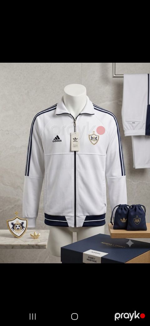 Adidas x Qarabağ FK Heritage kolleksiyasına aid idman üst geyimi