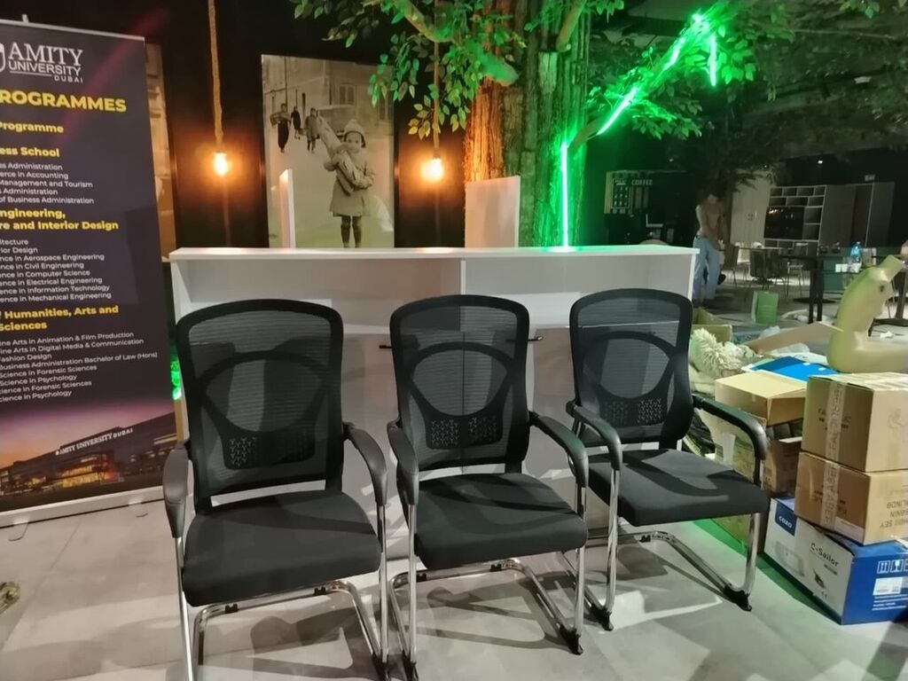 Ağ rəngli resepsiyon/qarşılama masasının modulu - Dizayn: Minimalist — Mebel, Bakı (7)