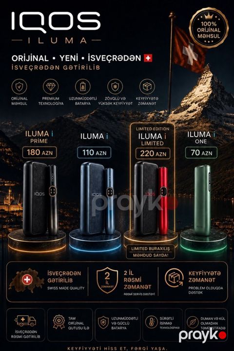 Iqos Iluma – İsveçrədən gətirilmiş, 100% orijinal məhsul. Modellər və — Bakı