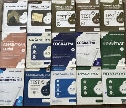Dərs vəsaitləri və test toplusu dəsti Məzmun: - Fənlər: Azərbaycan — Bakı