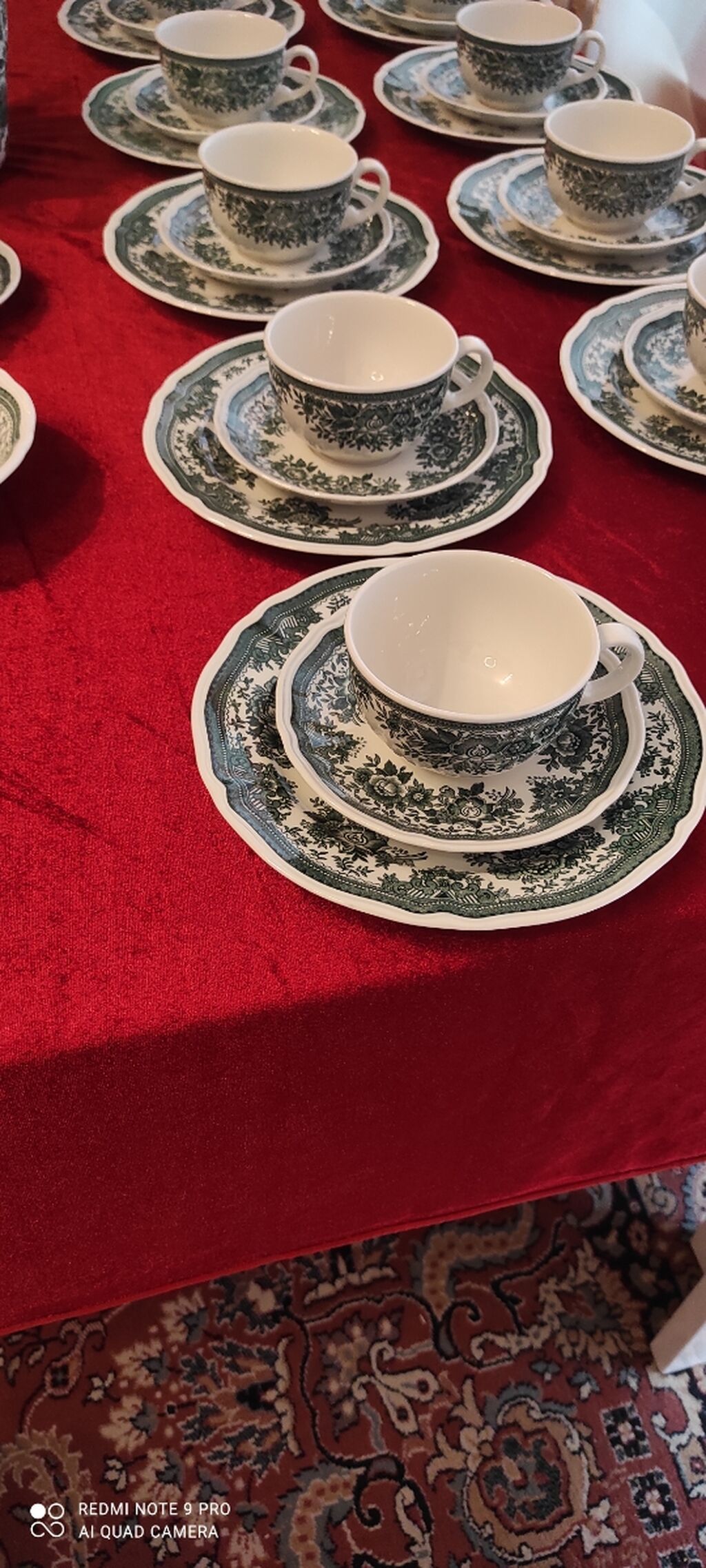 Çay dəsti, rəng - Yaşıl, Farfor, Villeroy & Boch, Almaniya — Mallar, Bakı (2)