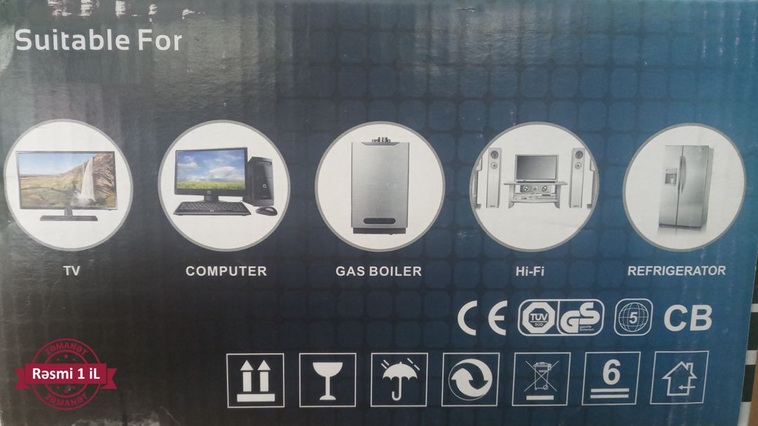 Staba Slim 600 Vatt avtomatik gərginlik stabilizatoru - 1 il zəmanət — Gərginlik stabilizatoru, Bakı (7)