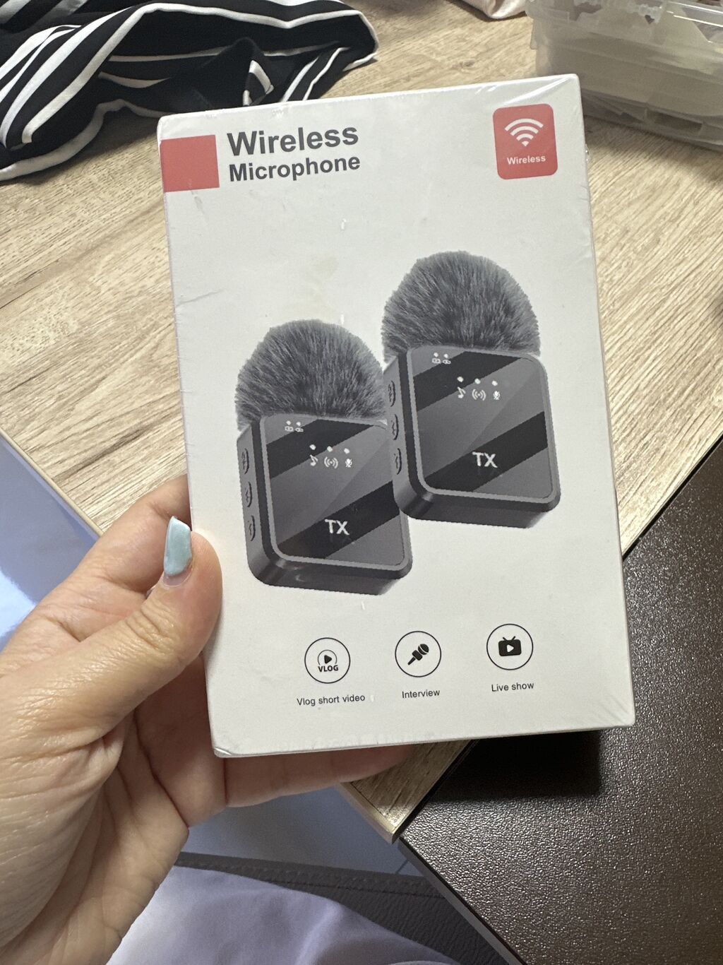 Yeni Simsiz (Bluetooth) Mikrofon Ünvandan götürmə, Pulsuz çatdırılma, Ödənişli çatdırılma — Elektronika, Bakı