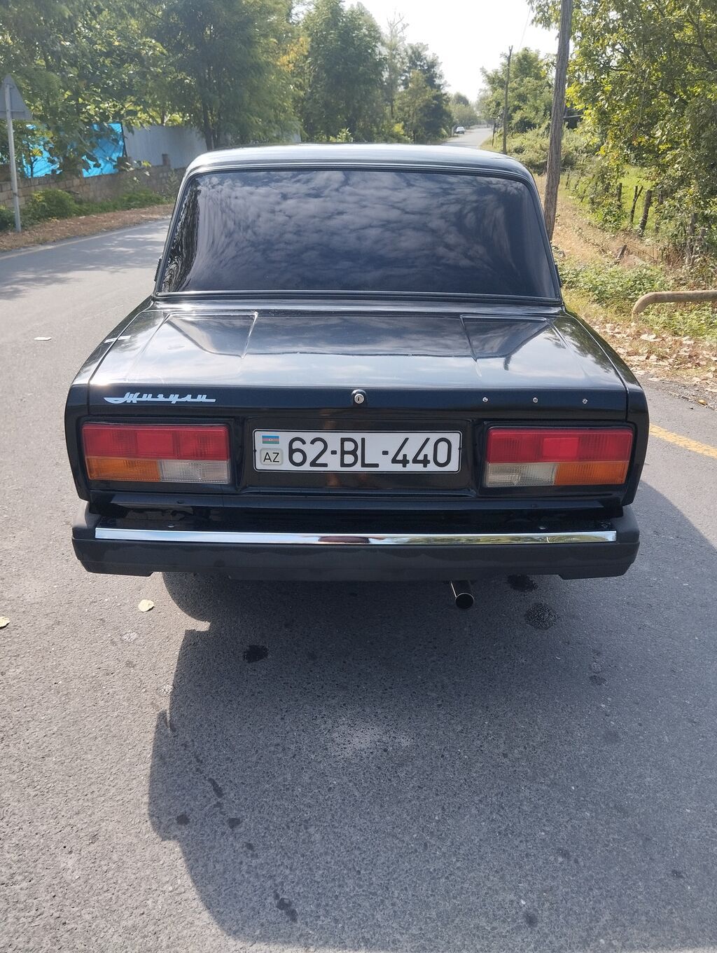 VAZ 2107 sedan – qara rəng, 4 qapı, arxa ötürücülü. Xüsusiyyətlər və — Avto, Qax (5)