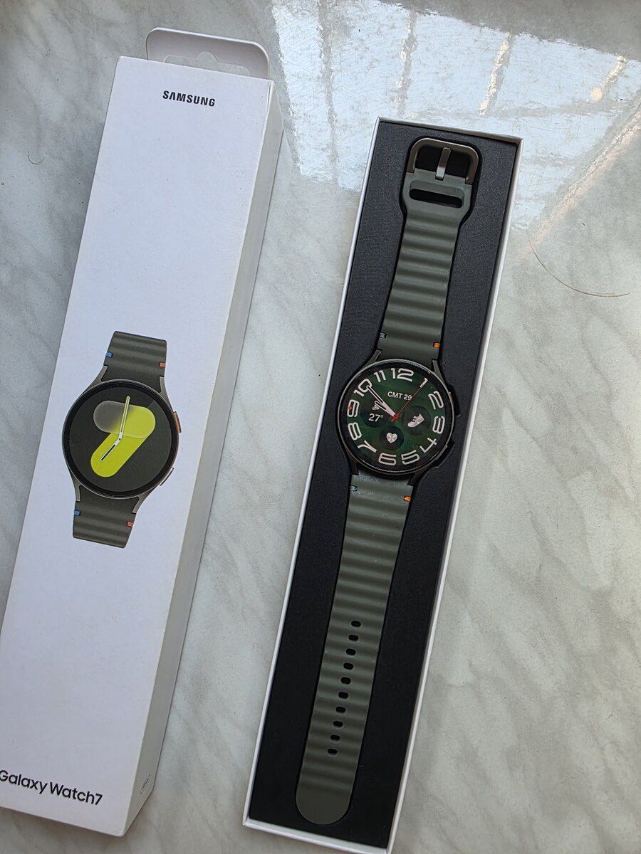 Samsung Galaxy Watch 7 Green 44mm — Elektronika, Bakı (3)