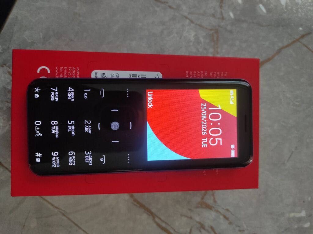 Itel klassik düyməli telefon - Rəng: mavi arxa qapaq, qara ön hissə — Elektronika, Beyləqan (3)