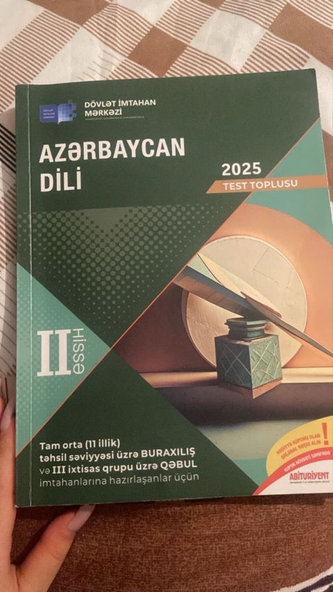 Məhsul: “Azərbaycan dili – 2025 Test toplusu”, II hissə — Bakı
