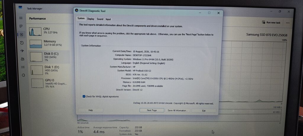 İşlənmiş HP ProBook, 15.6 Intel Core i5, 256 GB, Pulsuz çatdırılma — HP, Pirəkəşkül (8)