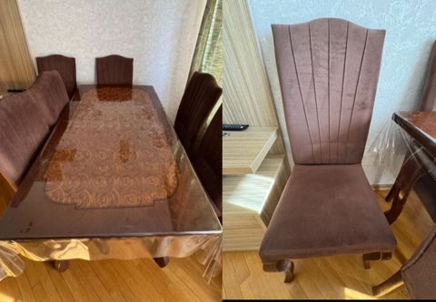 masa 6 stuluyla 290.manata satılır .yaxsi veziyyetde unvan — Qobu