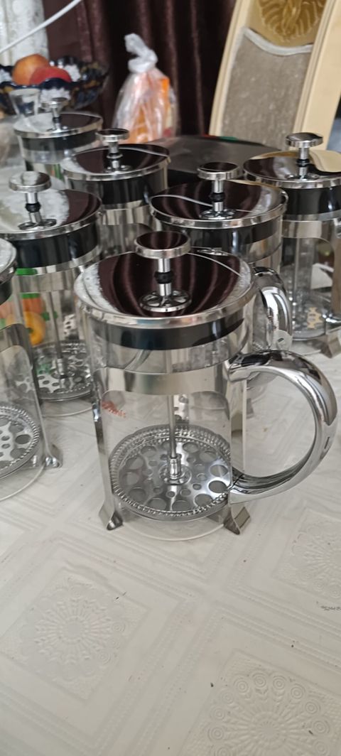 Fransız press (French press) qəhvə dəmləyicisi - Material: qalın — Bakı
