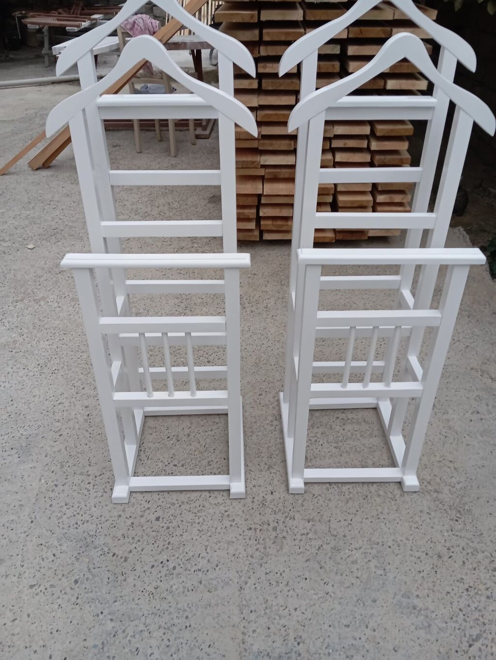 Taxta geyim asılqanı – valet stendi - Material: bərk ağac (taxta — Mebel, Digah (7)