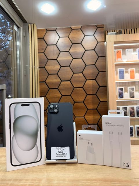 Apple iPhone 15 Plus Black 128GB/6GB — Bakı