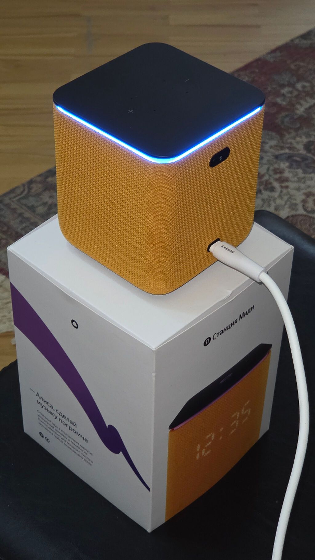 Yeni Yandex Kolonka, Növ - Smart, rəng - Narıncı — Elektronika, Bakı (5)