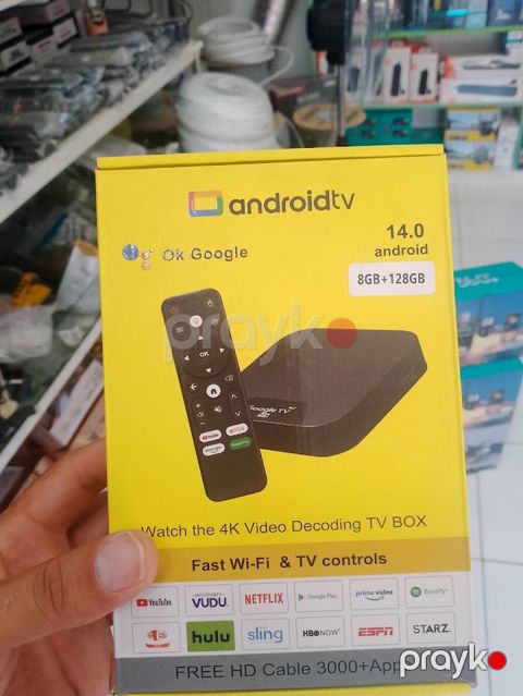 Android TV Box – 14.0 Android, 8GB RAM + 128GB yaddaş - 4K Video