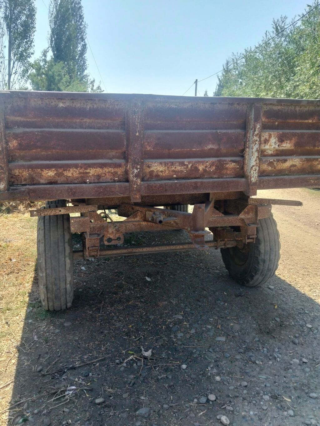 Kənd təsərrüfatı üçün ikioxlu traktor qoşqusu - Hidravlik — Avto, Beyləqan (3)