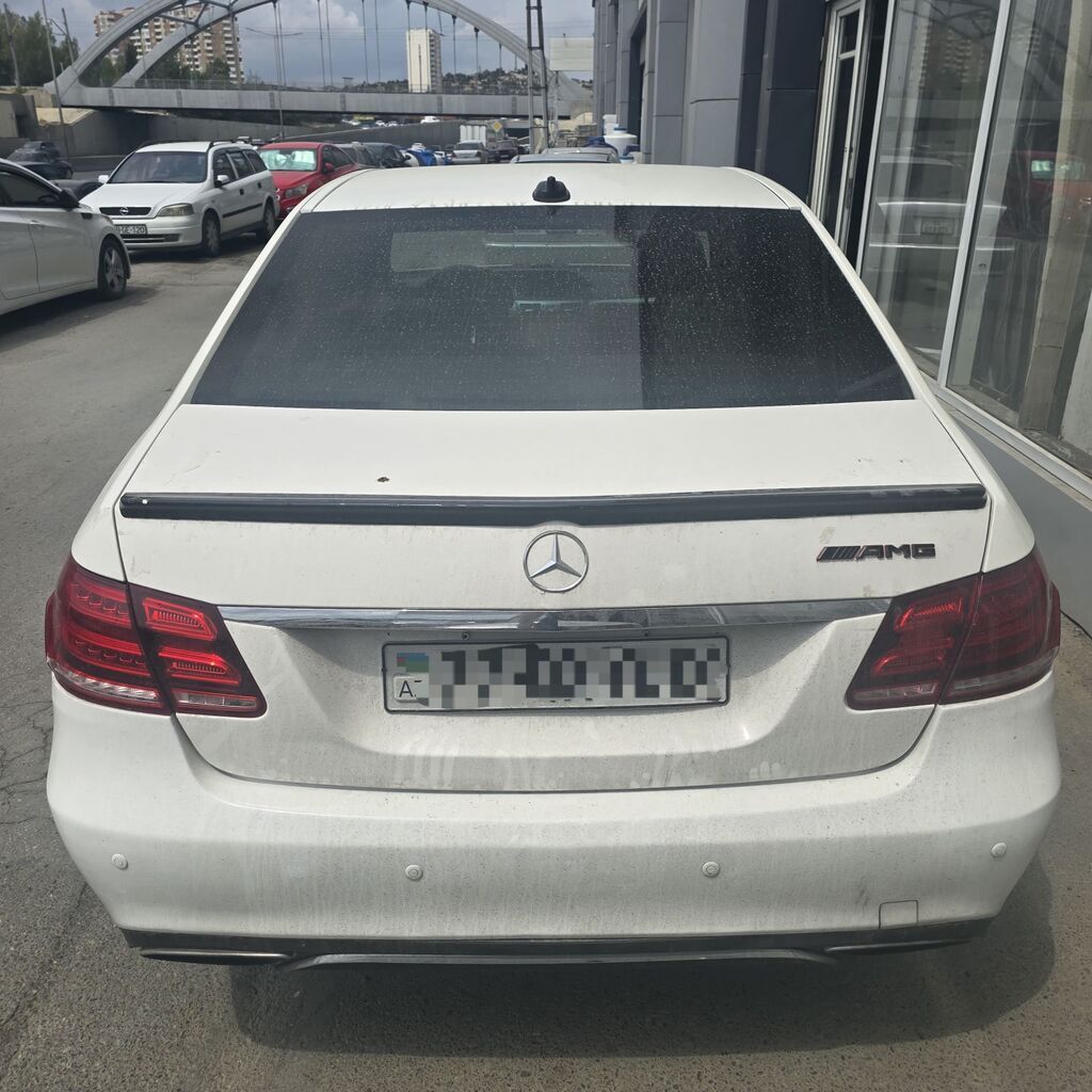 Mercedes-Benz E-Class 2014 dizel 651m (W212) sedan – ağ rəng, ön-arka — Avto, Bakı (2)