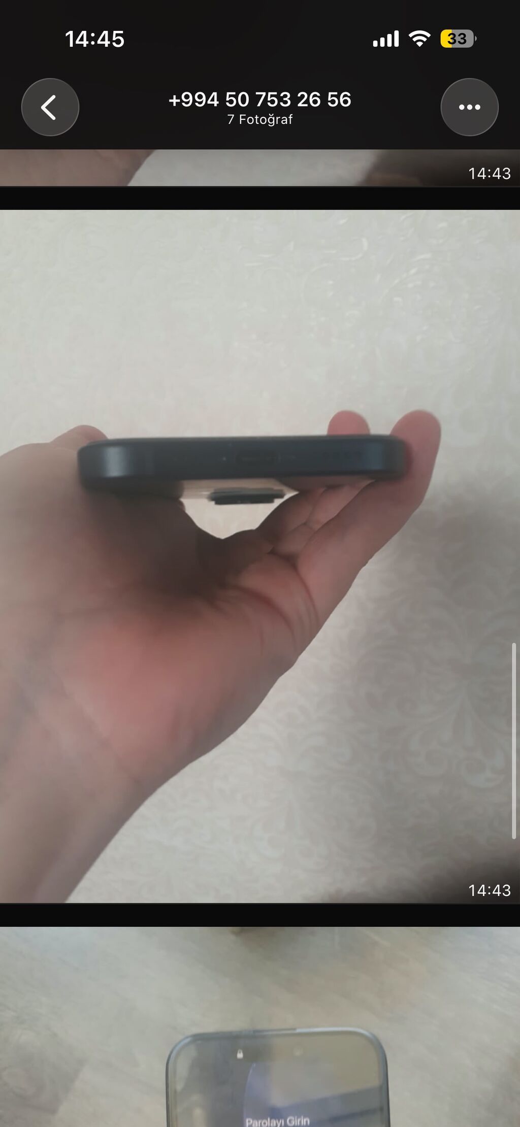 IPhone 15, 128 GB, Qara, Zəmanət, Barmaq izi, Simsiz şarj — Apple iPhone, Qobu (7)