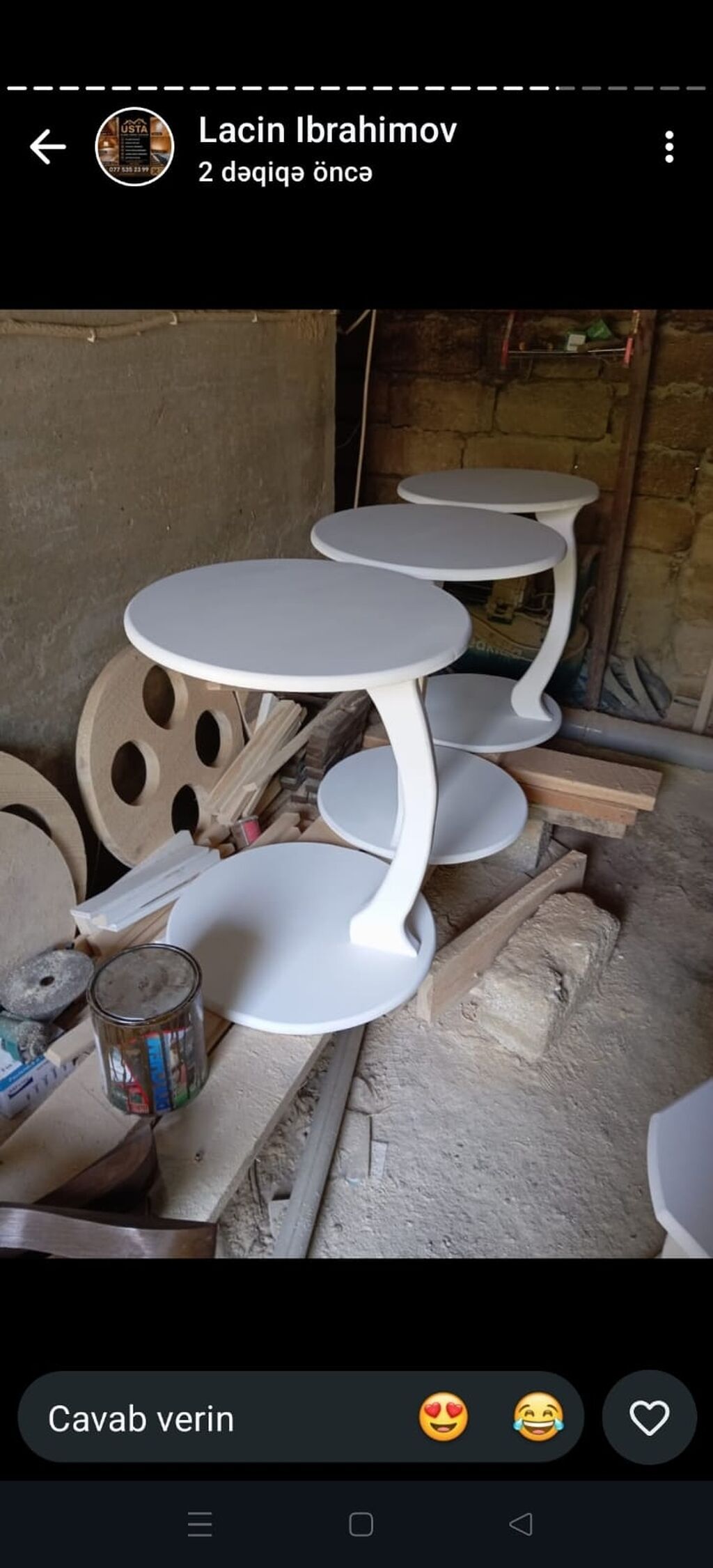 Masaüstü köməkçi stolçalar – modern dizayn - Forma və modellər — Masalar, Digah (3)