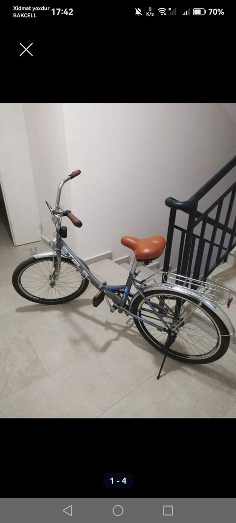 Stels Pilot 230 şəhər/krüizer tipli velosiped - Rəng: boz-gümüş — Bakı