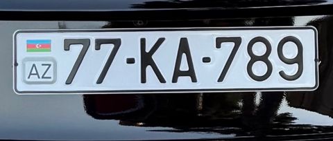 Avtomobil qeydiyyat nişanı - 77-KA-789 — Bakı