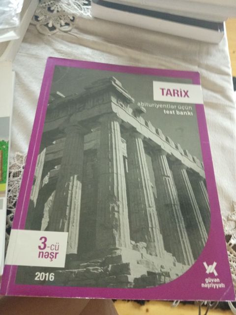 Məhsul: “Tarix – abituriyentlər üçün test bankı” - Nəşriyyat: Güvən — Digah