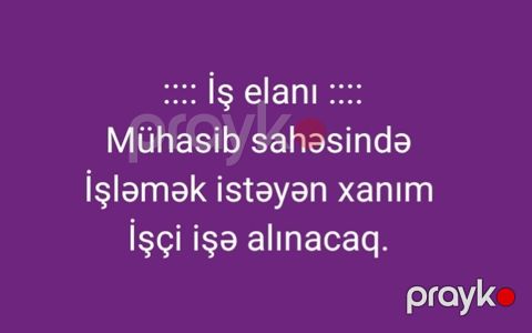 Mühasib, Təcrübəsiz, Tam iş günü — Bakı