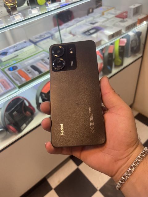 Redmi 13C, 128 GB, rəng - Boz, Zəmanət, Barmaq izi, İki sim kartlı — Gəncə