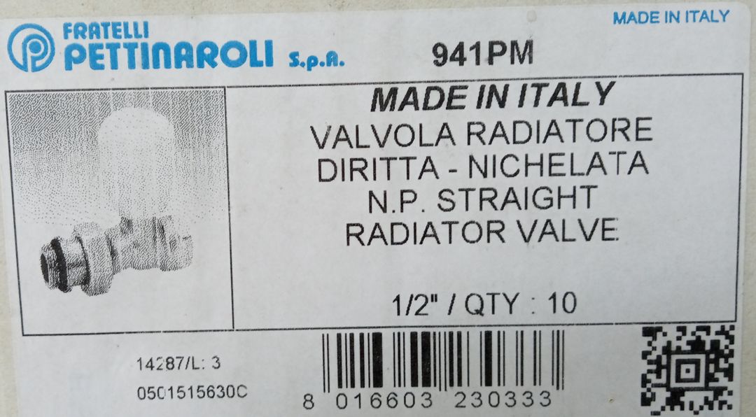 Ventil Radiator Düz Pettinaroli — Santexnika, Bakı (9)