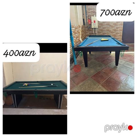 2eded bilyard satilir. Goy olan 700azn Yashil olan 400azn — Digah