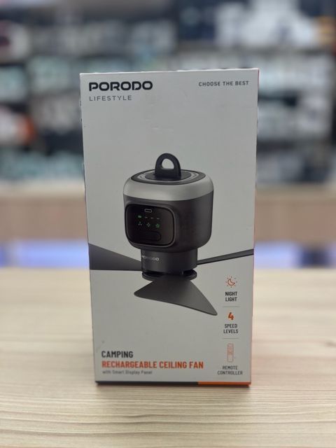 Porodo Camping Rechargeable Ceiling Fan — Bakı