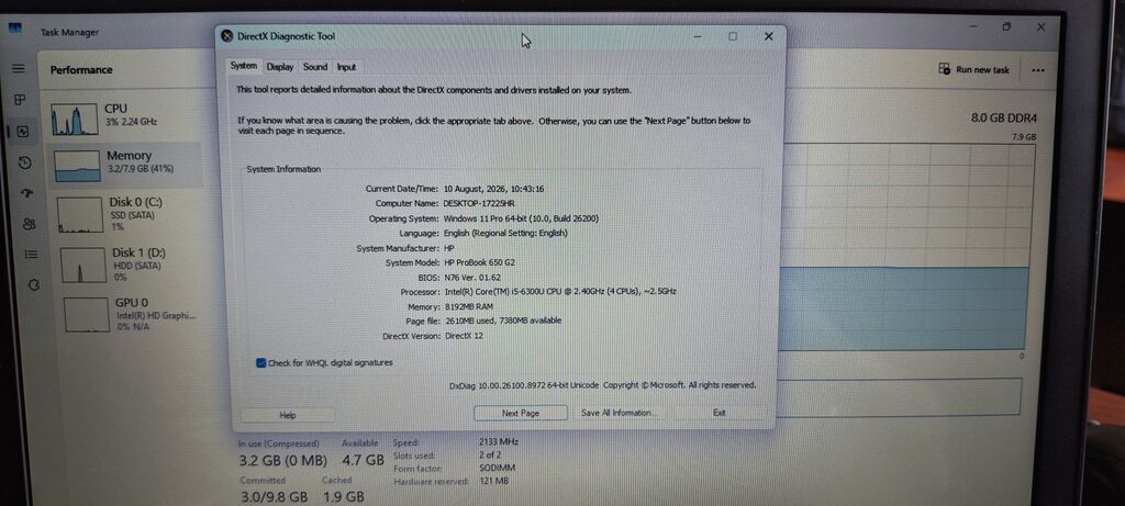 İşlənmiş HP ProBook, 15.6 Intel Core i5, 256 GB, Pulsuz çatdırılma — HP, Pirəkəşkül (9)