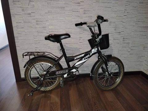 Uşaq velosipedi – Stels BR, 16” - Rəng: qara-ağ - Təkərlər: 16" dişli — Bakı