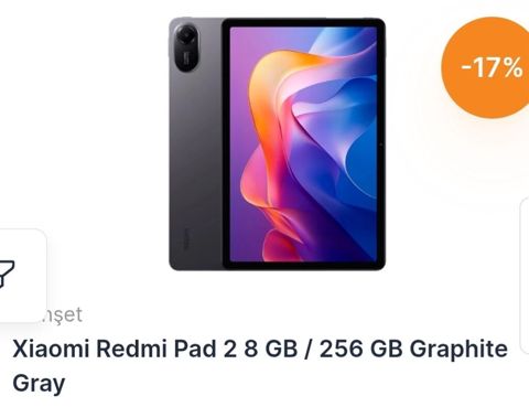 Xiaomi Redmi Pad 2 planşet – 8 GB RAM / 256 GB yaddaş, Graphite Gray — Digah