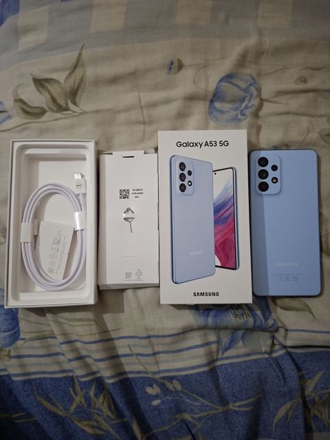 Samsung Galaxy A53 5G, 128 GB, rəng - Mavi, Sənədlərlə — Bakı