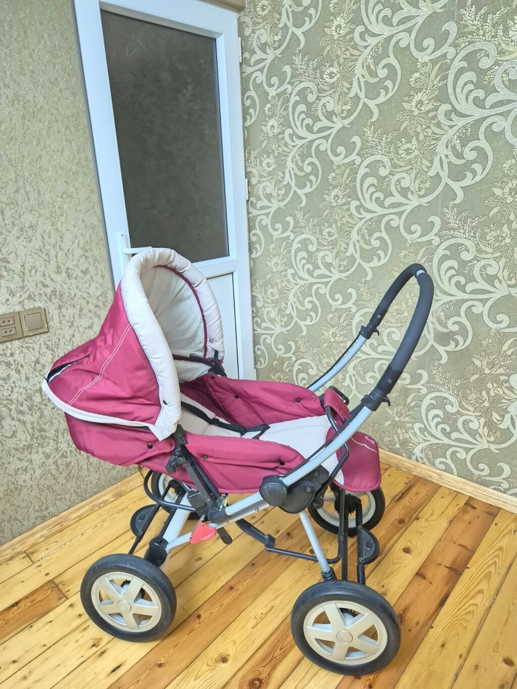 Uşaq arabası – 2 in 1 transformasiya olunan model - Rəng: tünd — Mallar, Mingəçevir (2)