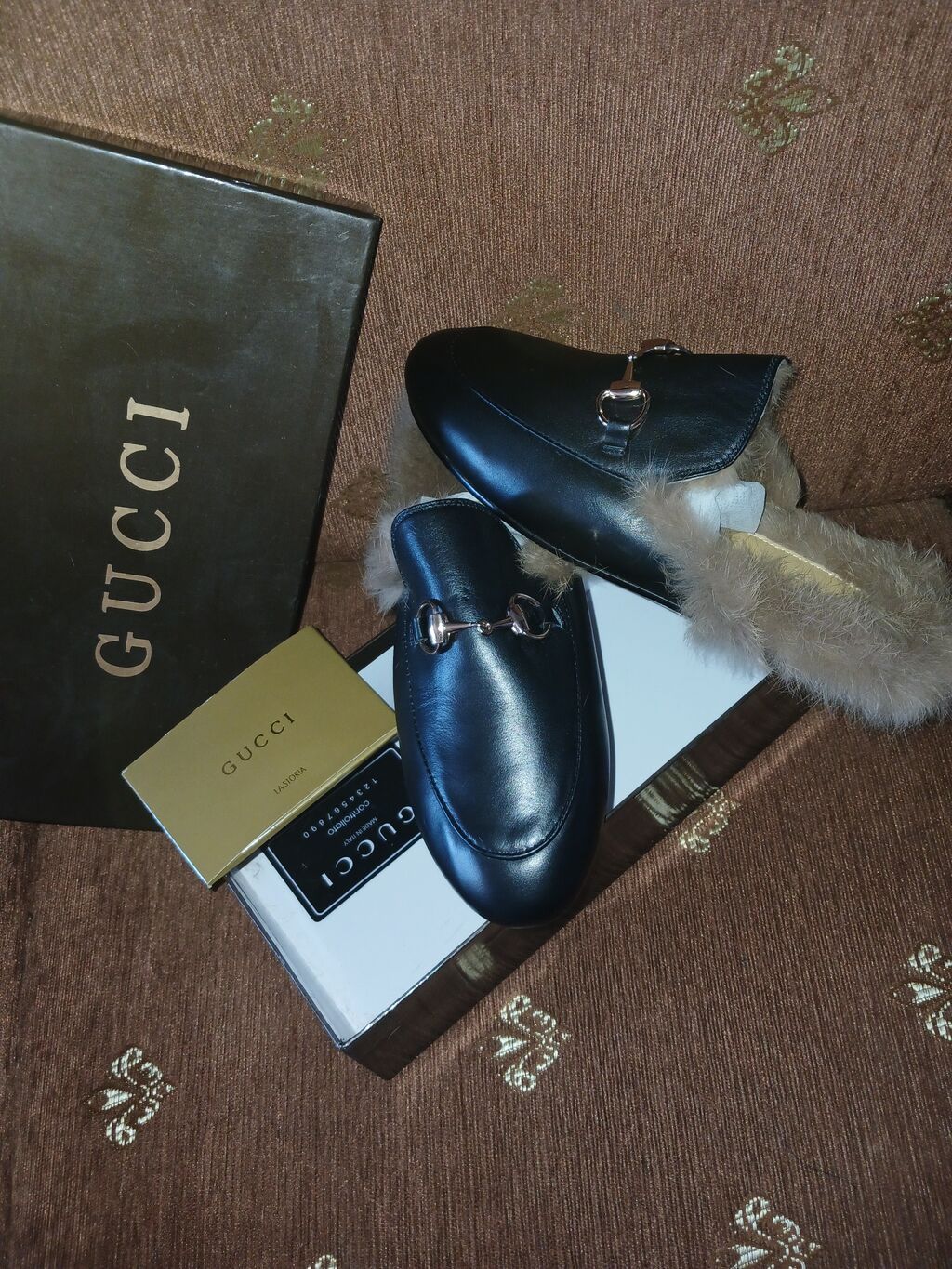 Məhsul: Gucci Princetown dəridən tüklü loafer (qadın/kmi) - Material — Şəxsi əşyalar, Bakı (3)