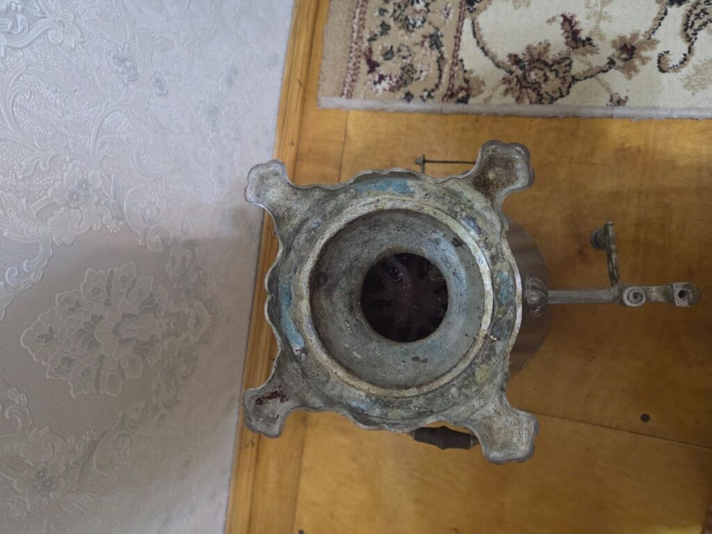 Kömür/sobada yandırılan klassik metal samovar - Material: qalın metal — Samovarlar, Bakı (2)