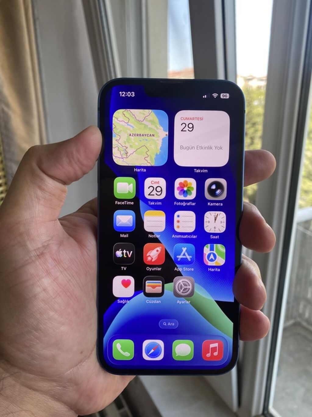 IPhone 13, 128 GB, Mavi, Face ID — Apple iPhone, Bakı (2)