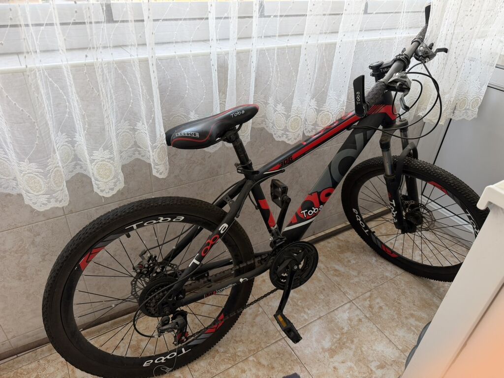 Toba MTB velosipedi - Korpus: yüngül alaşımlı hardtail çərçivə, mat — Dağ velosipedləri, Bakı (2)